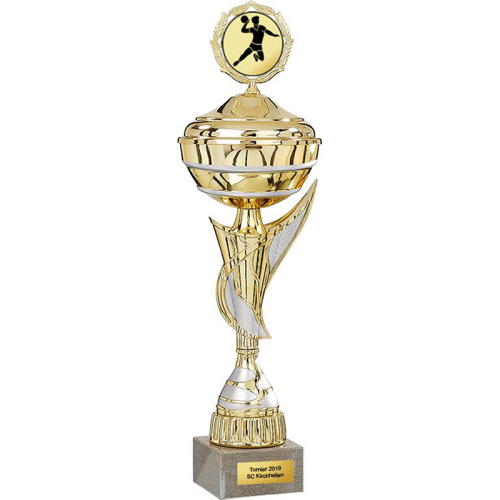 Pokal mit Deckel Alnitak Handball Pokal mit Deckel Alnitak Handball