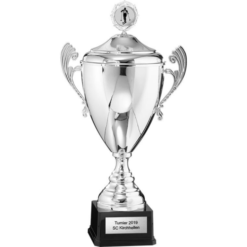 Metallpokal mit Deckel Phoenix Ski Metallpokal mit Deckel Phoenix Ski